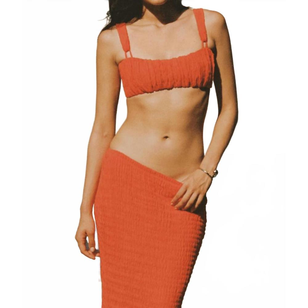 NEW MONTCE victoria bikini top in tangerine